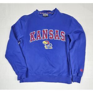 Colosseum Athletics Kansas Jayhawks Sweatshirt Mens Small.‎ VTG Embroidered